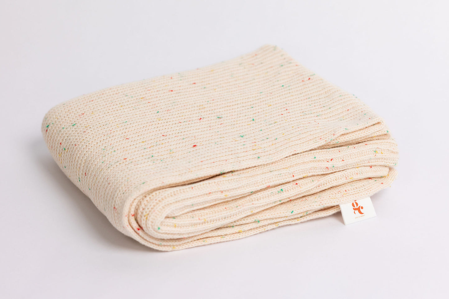 Confetti Organic Cotton Ribbed Blanket