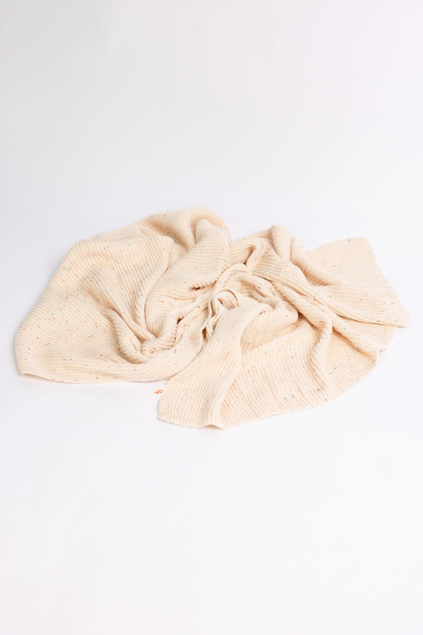Confetti Organic Cotton Ribbed Blanket