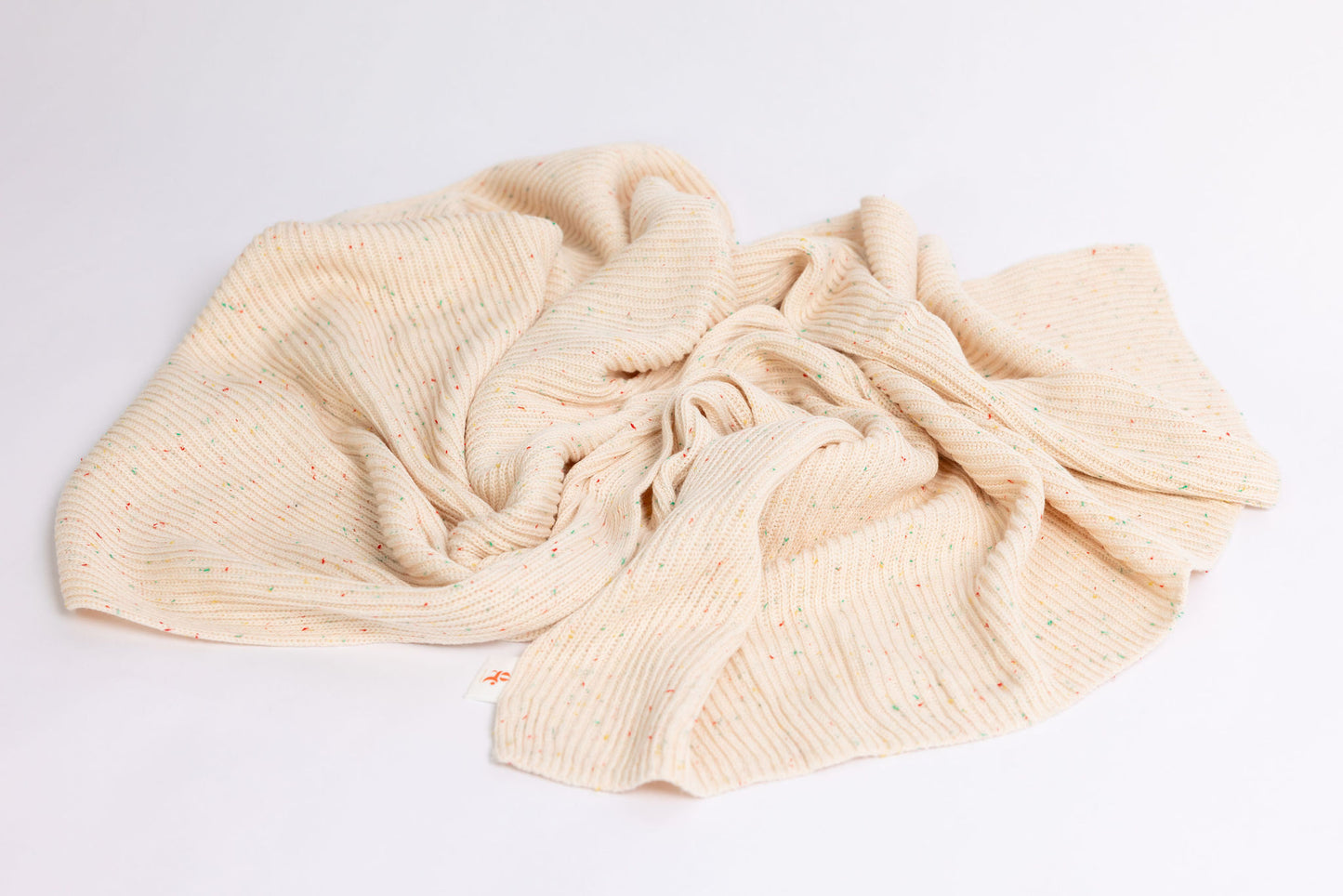 Confetti Organic Cotton Ribbed Blanket