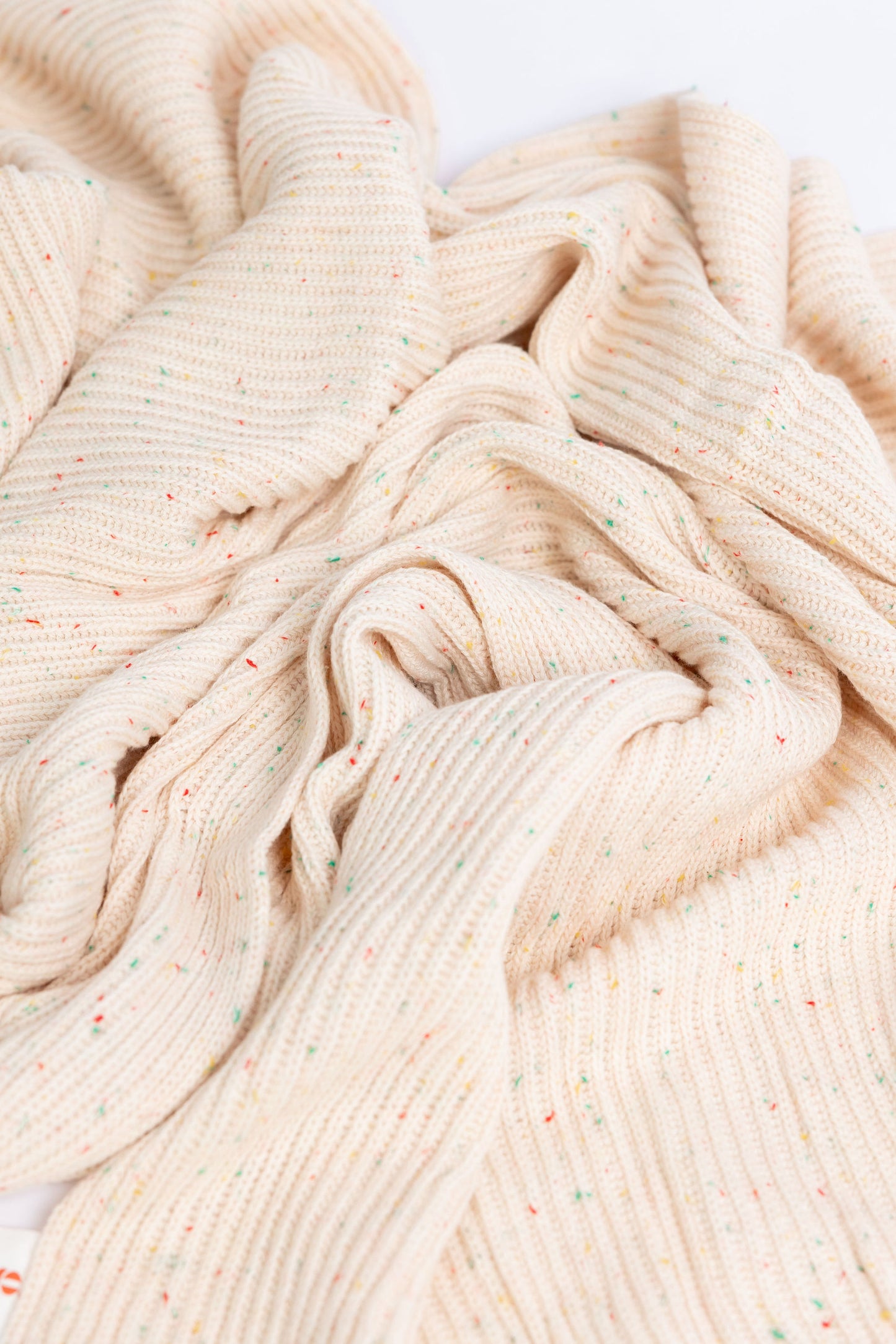 Confetti Organic Cotton Ribbed Blanket