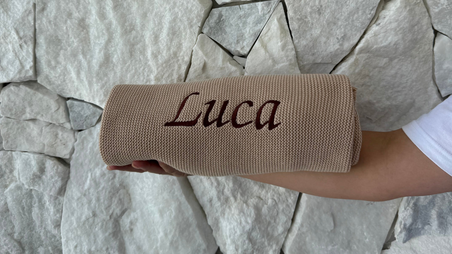 Organic Cotton Ribbed Blanket