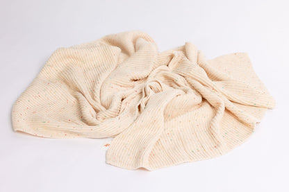 Confetti Organic Cotton Ribbed Blanket