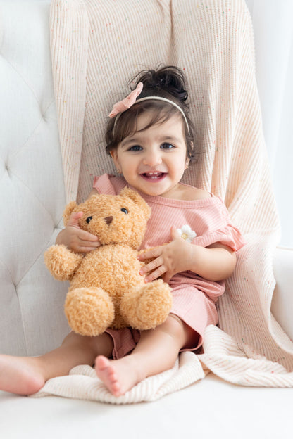 Confetti Organic Cotton Ribbed Blanket