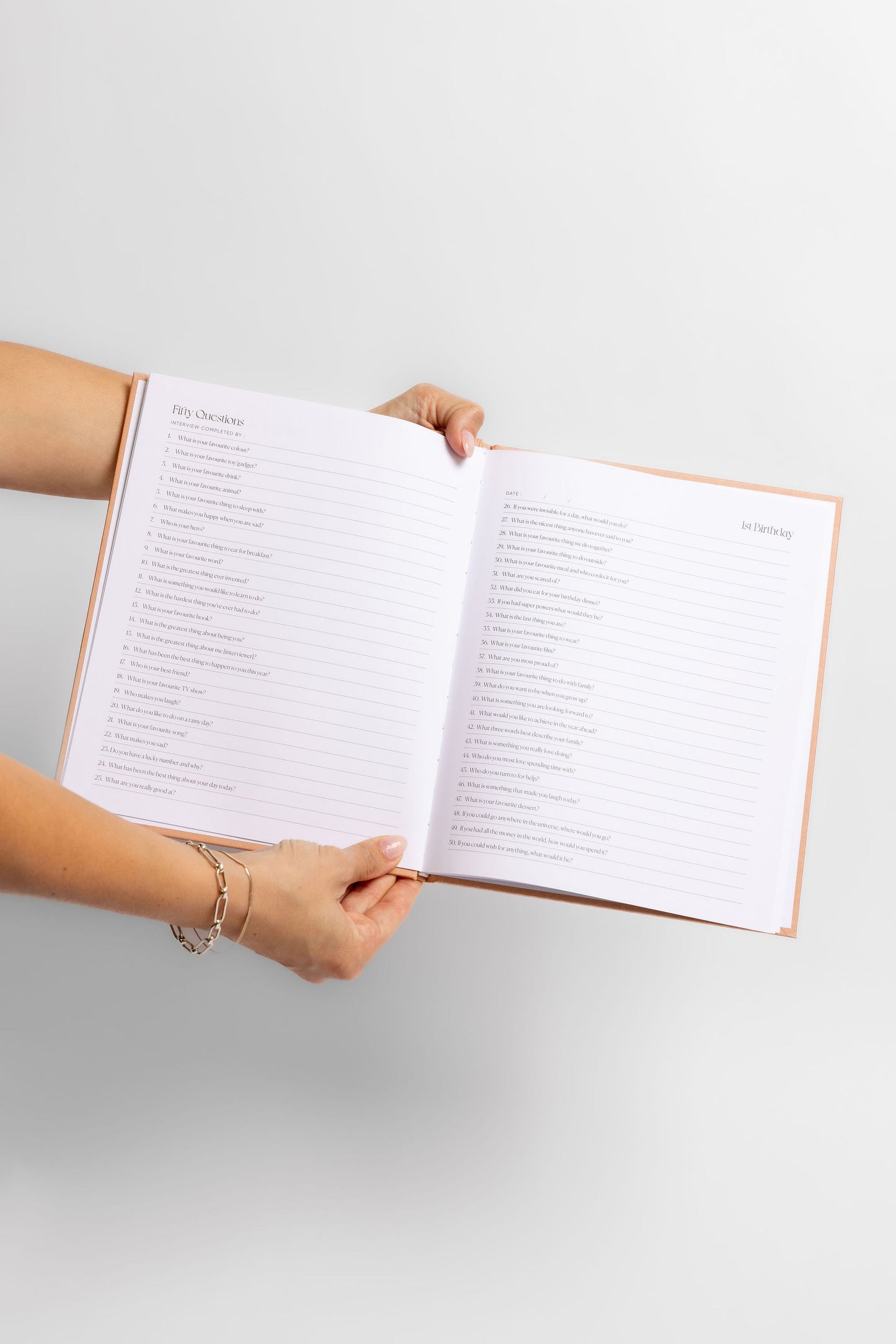Fifty Questions, Eighteen Years - Baby Journal