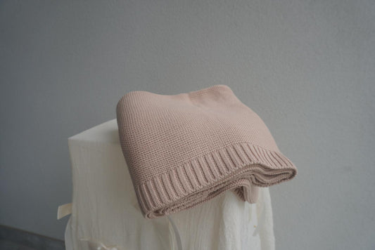 Organic Cotton Ribbed Blanket
