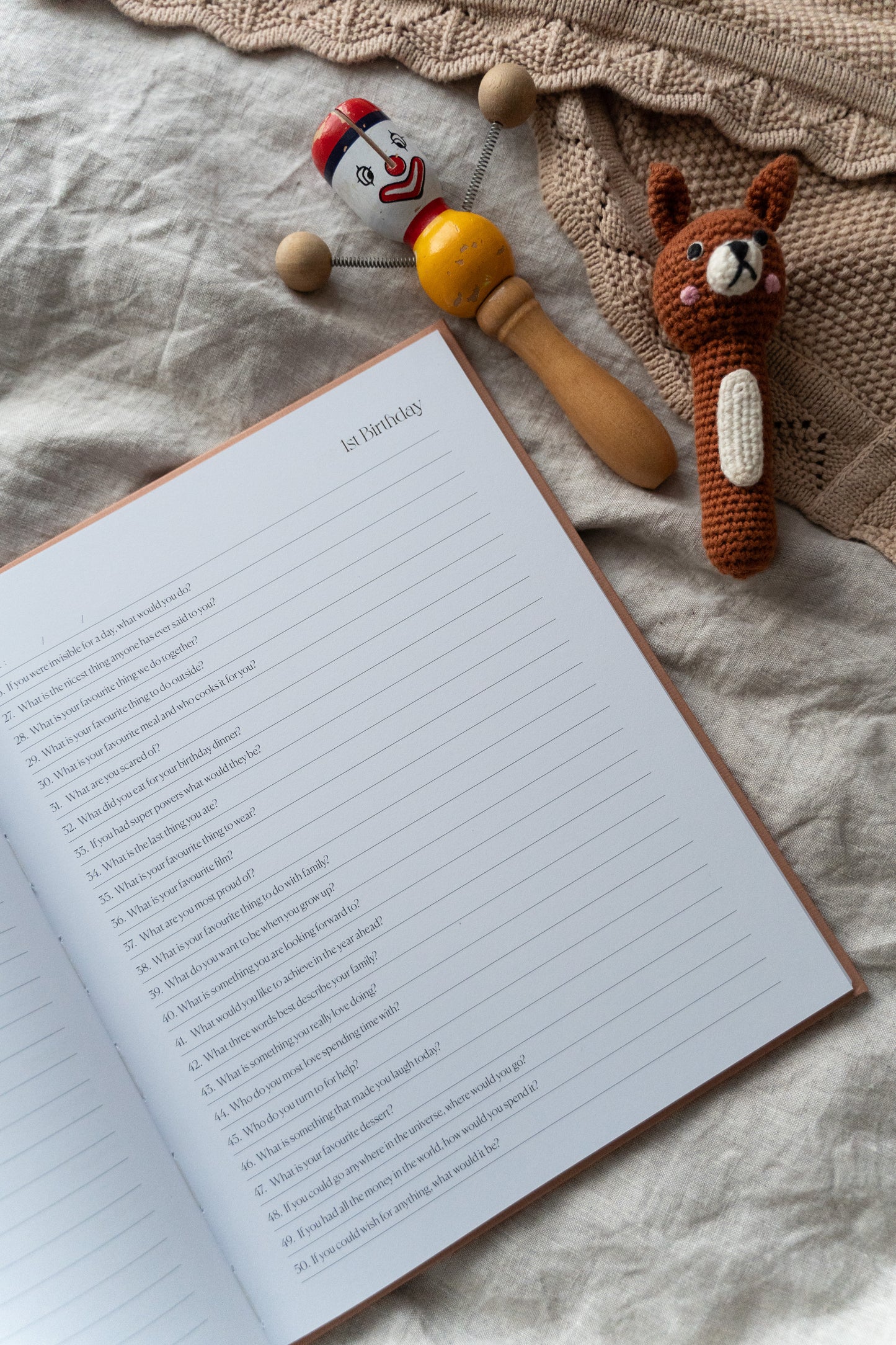 Fifty Questions, Eighteen Years - Baby Journal