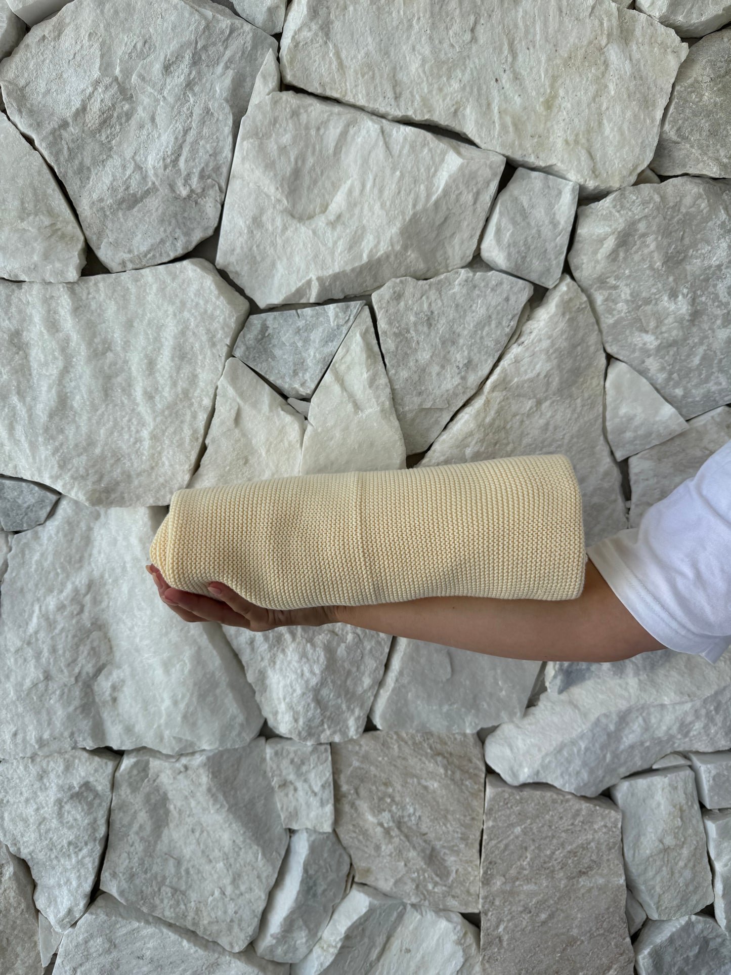 Organic Cotton Ribbed Blanket