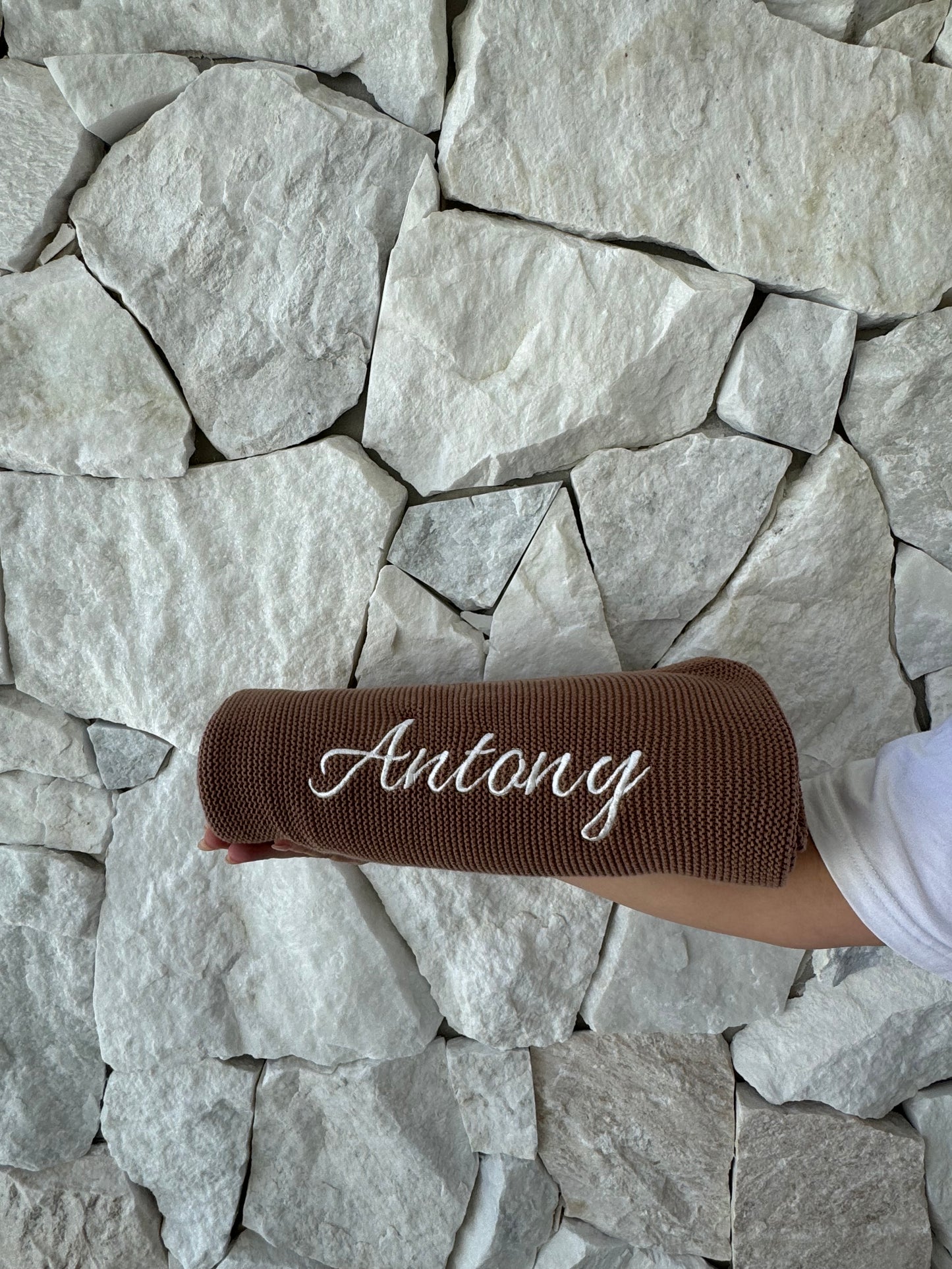 Organic Cotton Ribbed Blanket