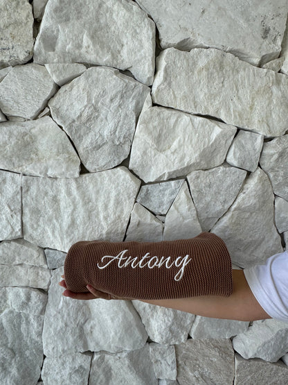 Organic Cotton Ribbed Blanket