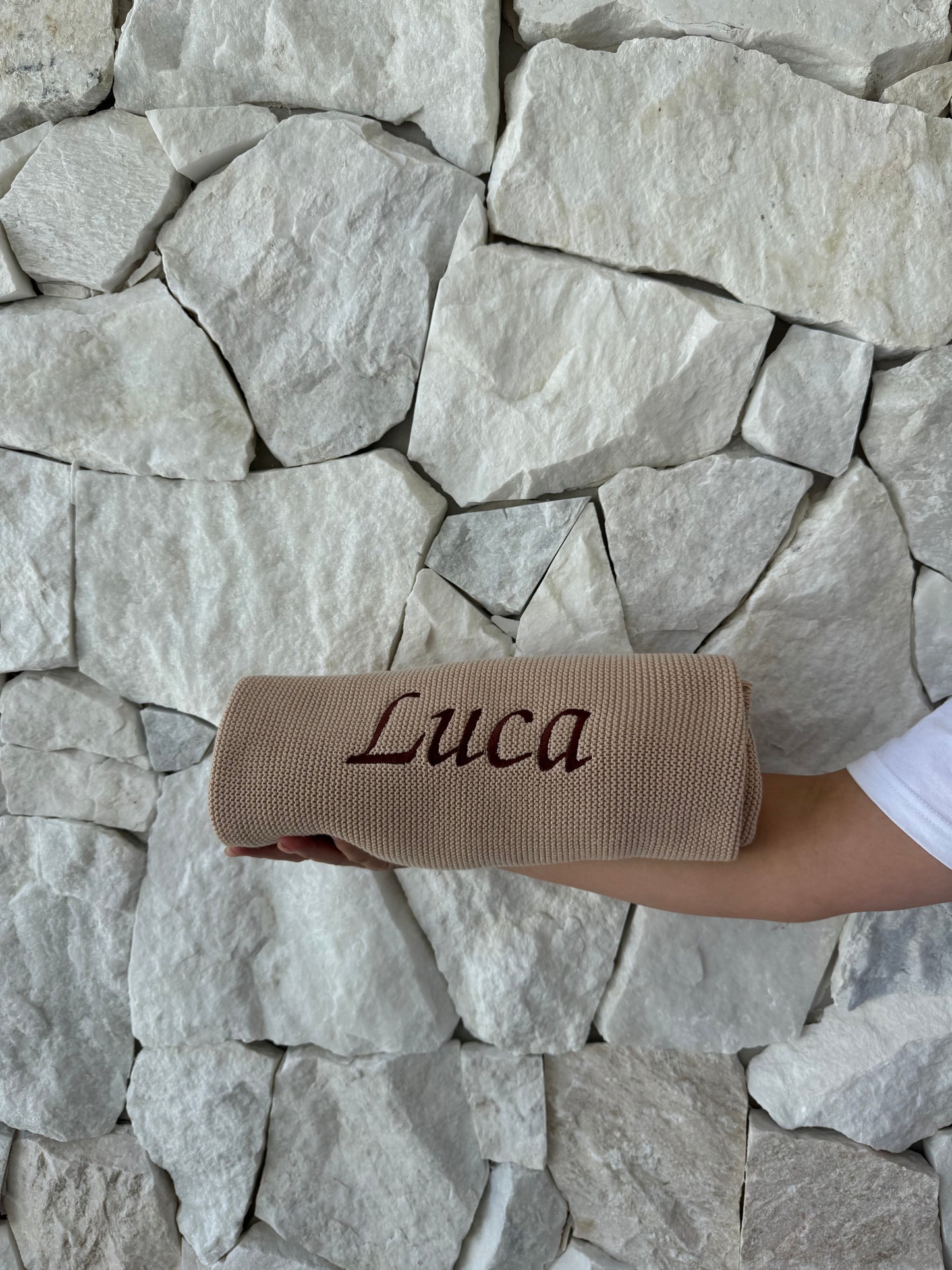 Organic Cotton Ribbed Blanket