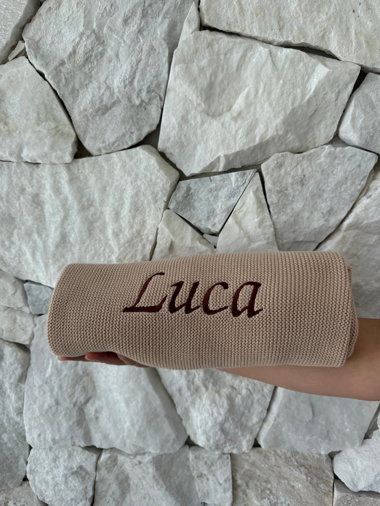 Organic Cotton Ribbed Blanket